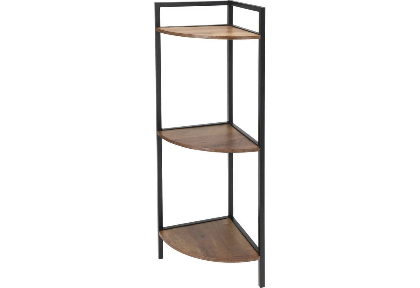 Home & styling collection Eckregal Schwarz Metall MDF 3 Ablagen - Bild 2