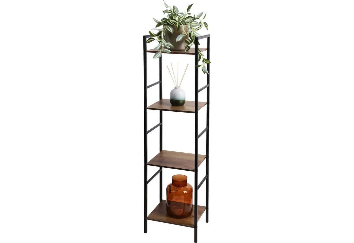 Home & styling collection Bücherregal Schwarz Metall & Holz - Bild 2