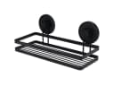 Bathroom Solutions Duschregal Schwarzer Saugnapf-Badezimmerkorb Bild 2