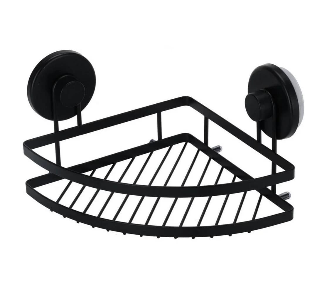 Bathroom Solutions Duschregal Eckregal Schwarz Metall - Bild 2