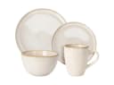 Excellent Houseware Geschirr-Set 16-teilig Steingut Creme-Beige Bild 3