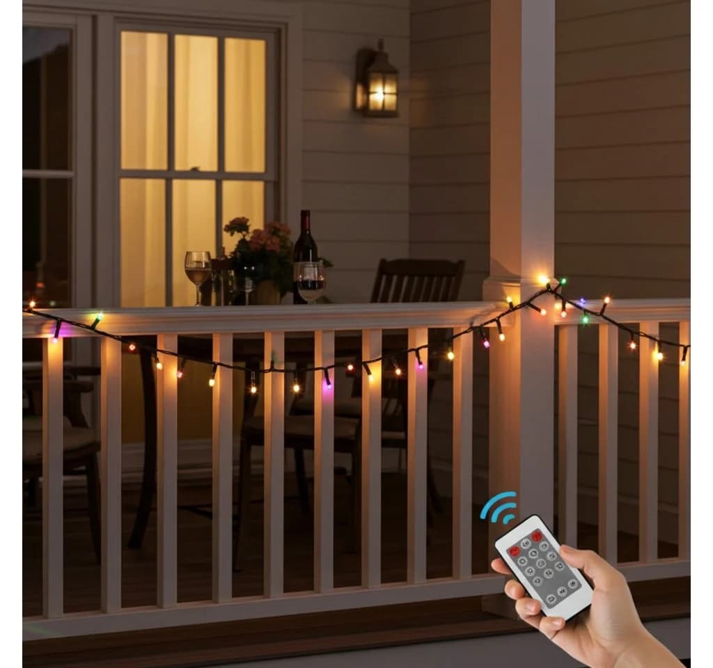 Home & styling collection Solar-Lichterkette 21m 480 LEDs Bunt