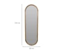 Home & styling collection Wandspiegel Holzrahmen 36 x 2,5 x 115 cm Bild 1