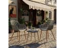 Progarden Bistro-Sitzgruppe 3-tlg. Grau Recycelter Kunststoff Bild 3