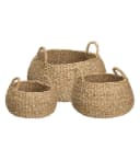 Koopman Aufbewahrungskorb GRAS, Ø 40 x H 30 cm, Braun, Seegras Bild 1
