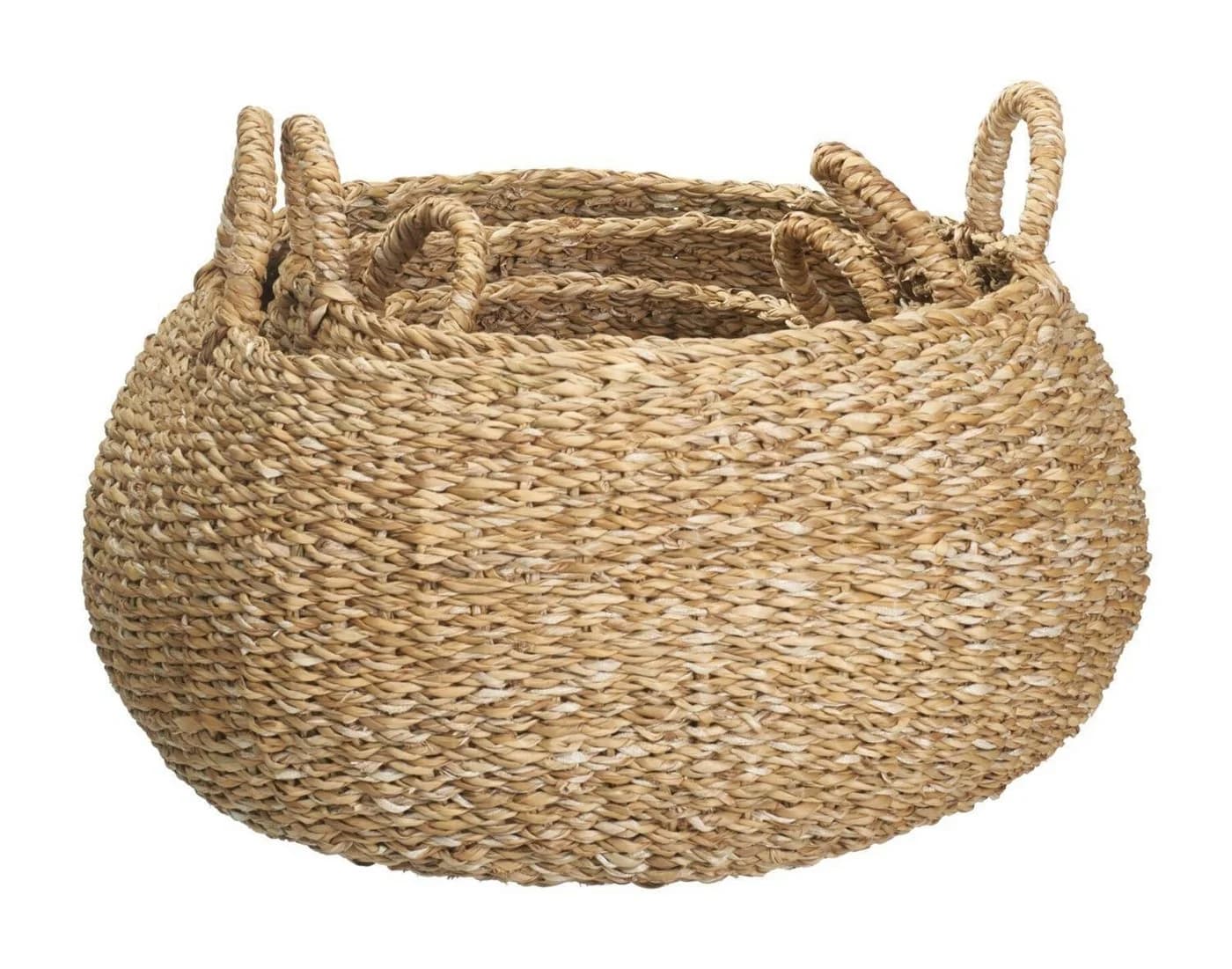 Koopman Aufbewahrungskorb GRAS, Ø 40 x H 30 cm, Braun, Seegras - Bild 3