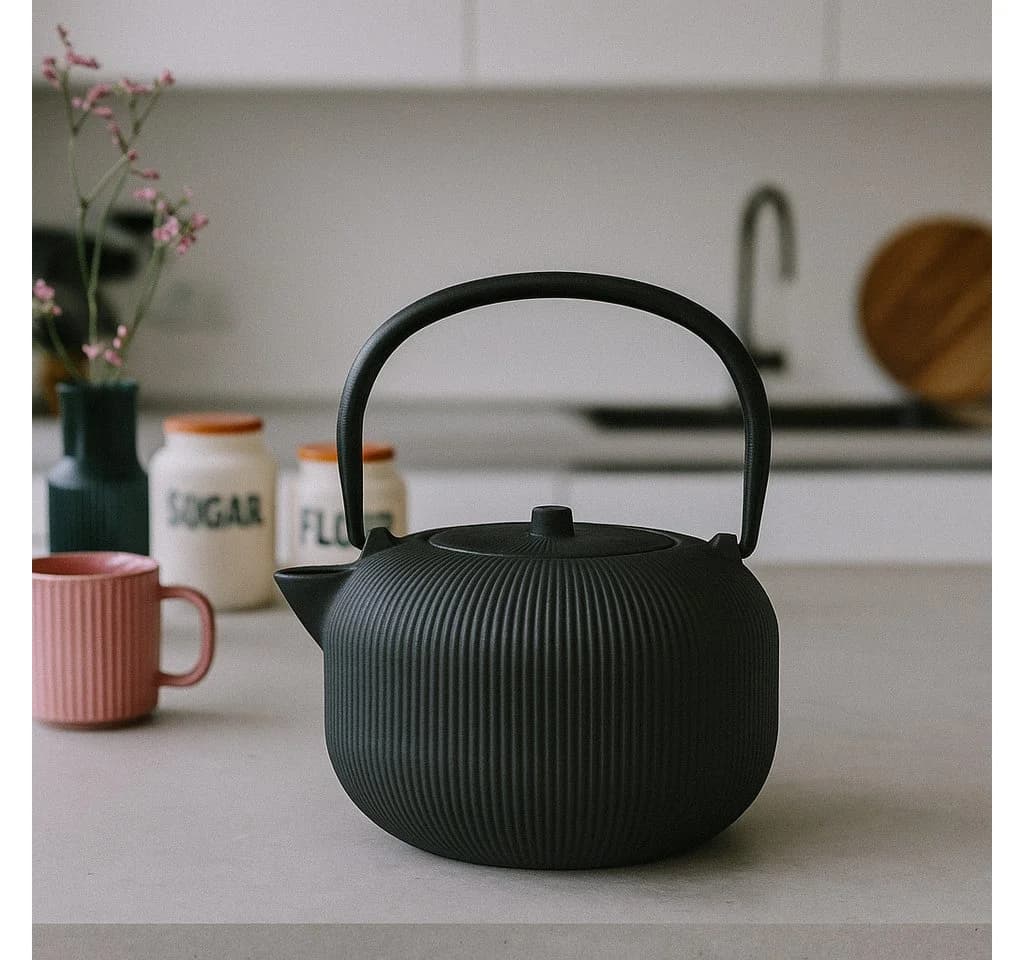 Excellent Houseware Teekanne HIMI mit Teesieb 1l Schwarz