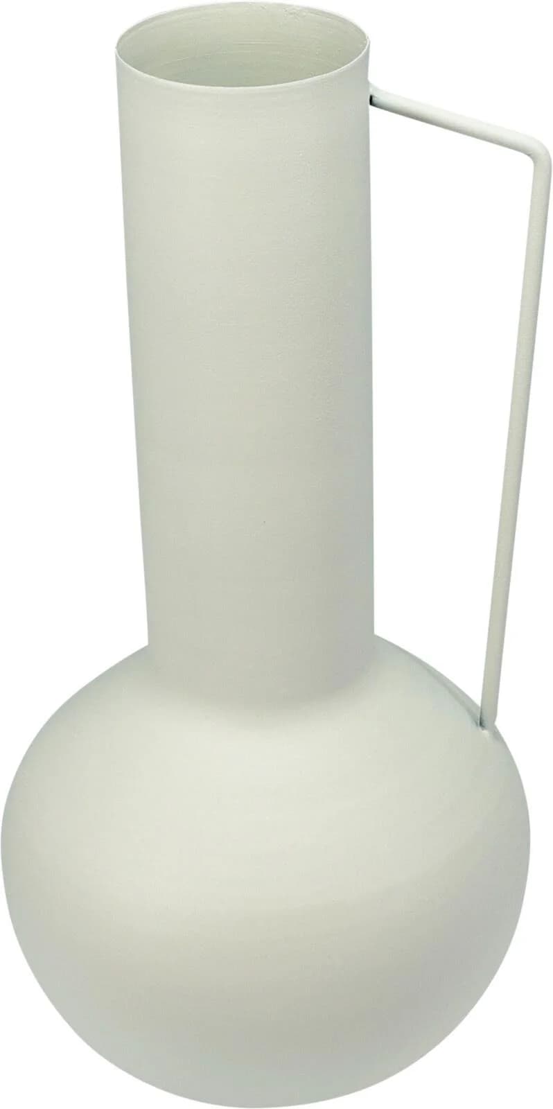 SONSTIGE Vase Offwhite Zink 34 cm
