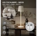 ML-DESIGN Kabellose LED Tischleuchte Weiß Touch Dimmbar Bild 1