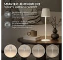 ML-DESIGN Kabellose LED Tischleuchte Weiß Touch Dimmbar Bild 5