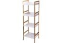 Bathroom Solutions FORMA Bambusregal mit weißen MDF-Regalen Bild 2