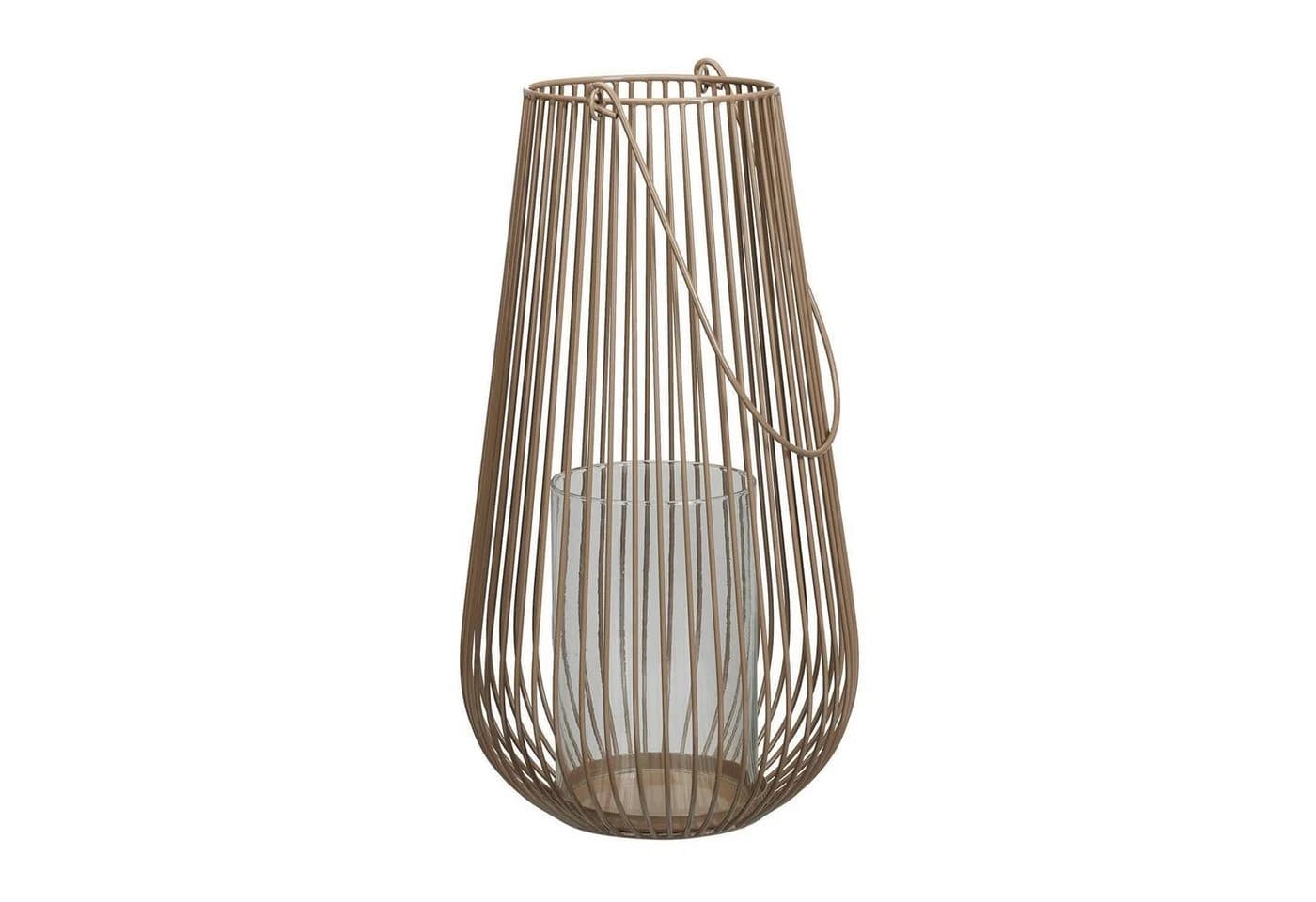 Koopman Windlicht Laterne BUGGY Beige Eisen