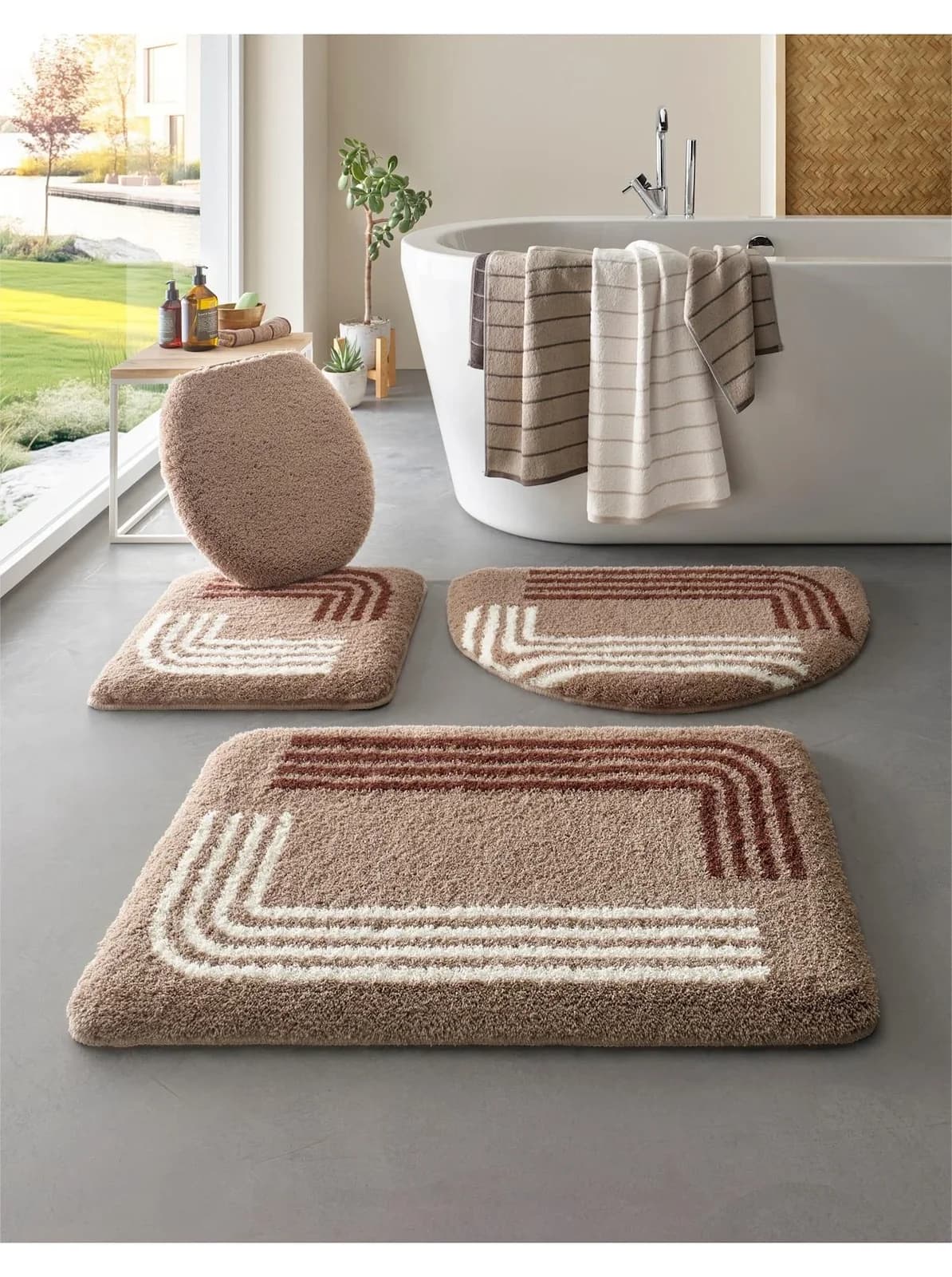 Hagemann Badematte Sesam Modernes Design 70x120 cm