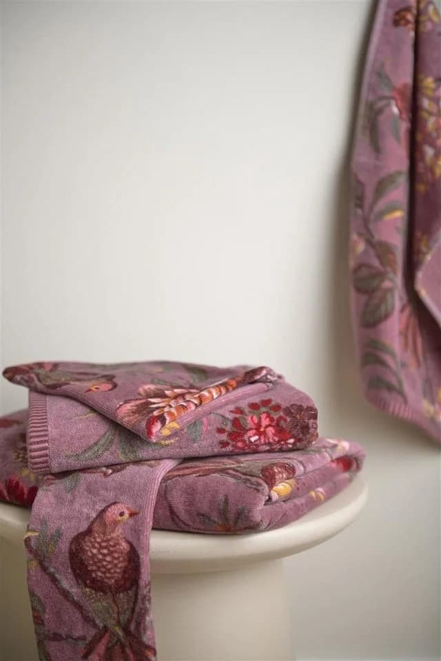 PiP Studio Handtuch Set Secret Garden Rosa 3er Set