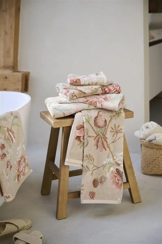 PiP Studio Duschtuch Secret Garden Khaki 70x140 cm