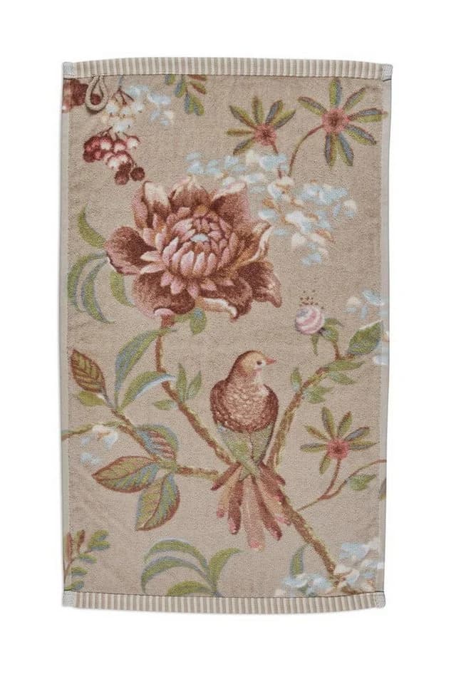 PiP Studio Gästehandtuch Secret Garden Khaki 100% Baumwolle - Bild 2