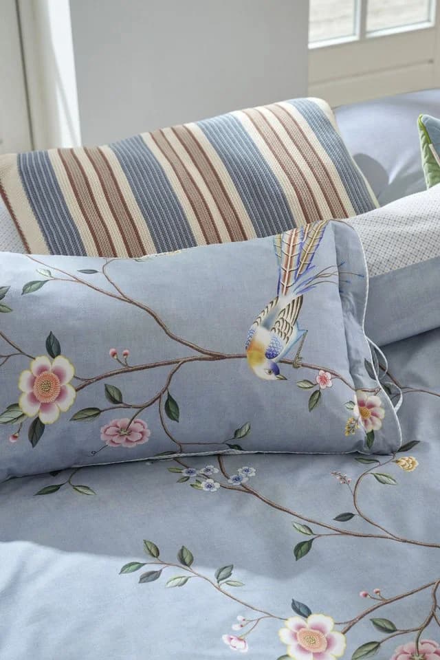 PiP Studio Bettwäsche Set Bamboo Blossom Hellblau 155x220 cm - Bild 3