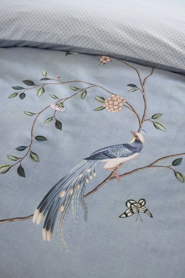 PiP Studio Bettwäsche Set Bamboo Blossom Hellblau 155x220 cm - Bild 5