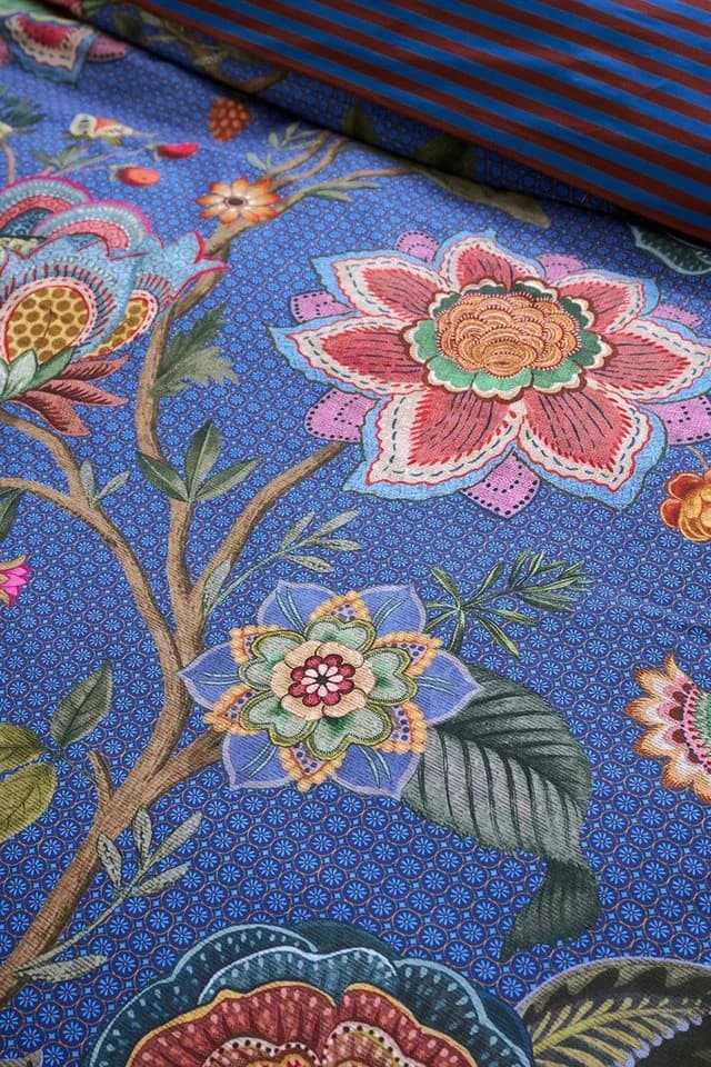 PiP Studio Perkal Bettwäsche Dunkelblau Blüten 2-teilig - Bild 4