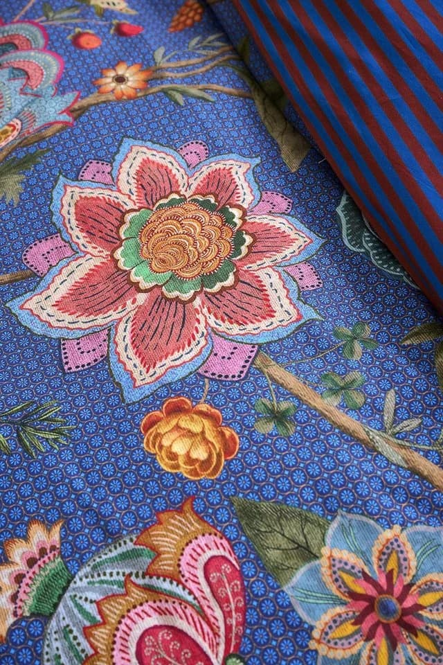 PiP Studio Perkal Bettwäsche Dunkelblau Blüten 2-teilig - Bild 5