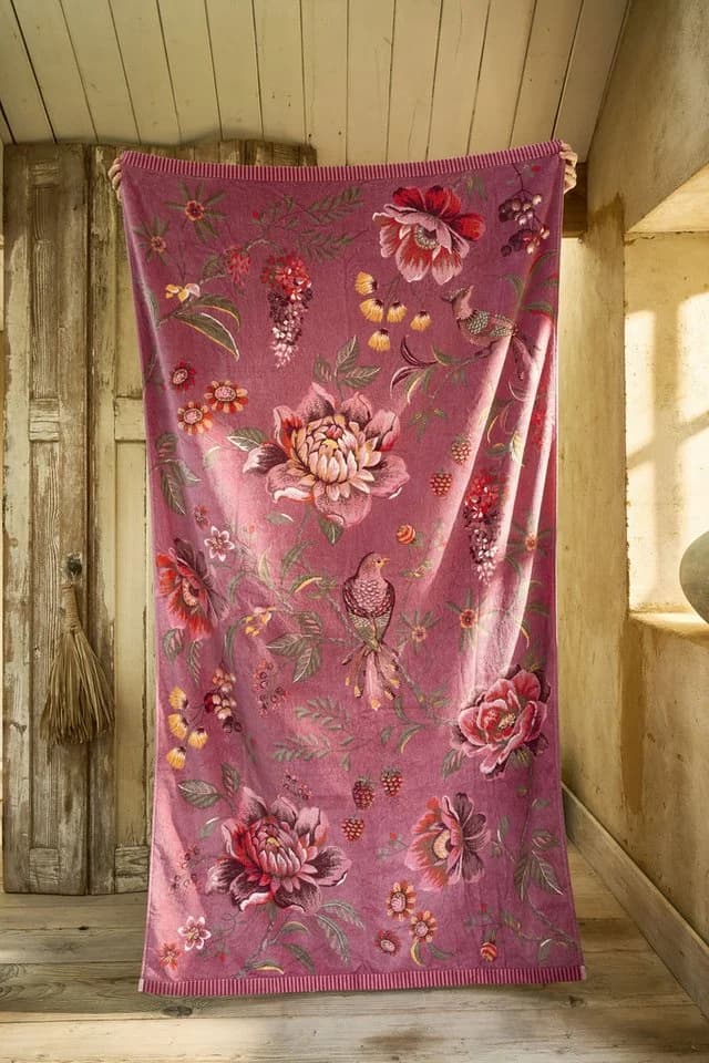 PiP Studio Strandtuch Strandlaken Secret Garden Rosa