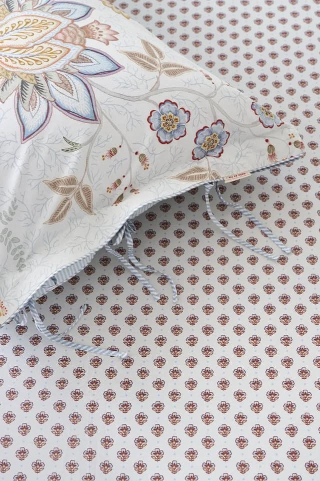 PiP Studio Spannbettlaken Jaipur Flower Hellblau 100% Baumwolle - Bild 3