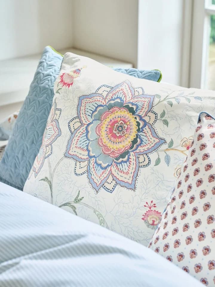 PiP Studio Dekokissen Mumbai Morning Blau Floral