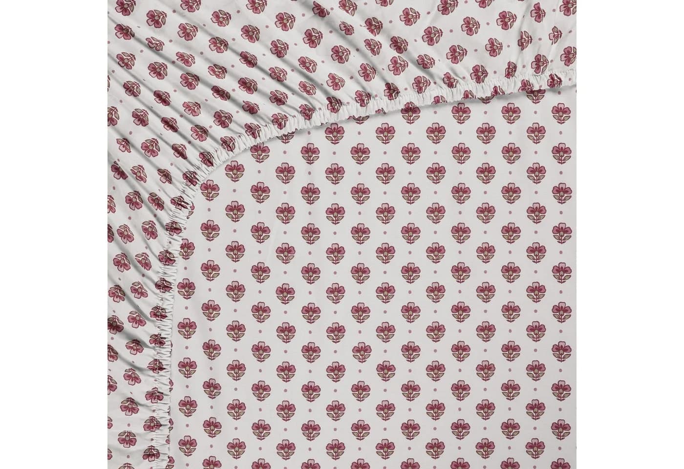 PiP Studio Spannbettlaken Jaipur Flower Hellrosa 100% Baumwolle - Bild 4