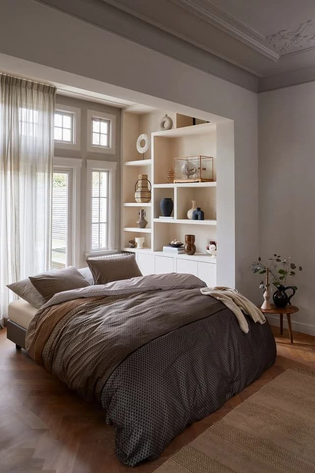 Beddinghouse Bettwäsche Mako-Satin Braun Gemustert