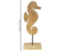 DIJK Dekofigur Seepferdchen Holz Blau 28cm Maritim Bild 3