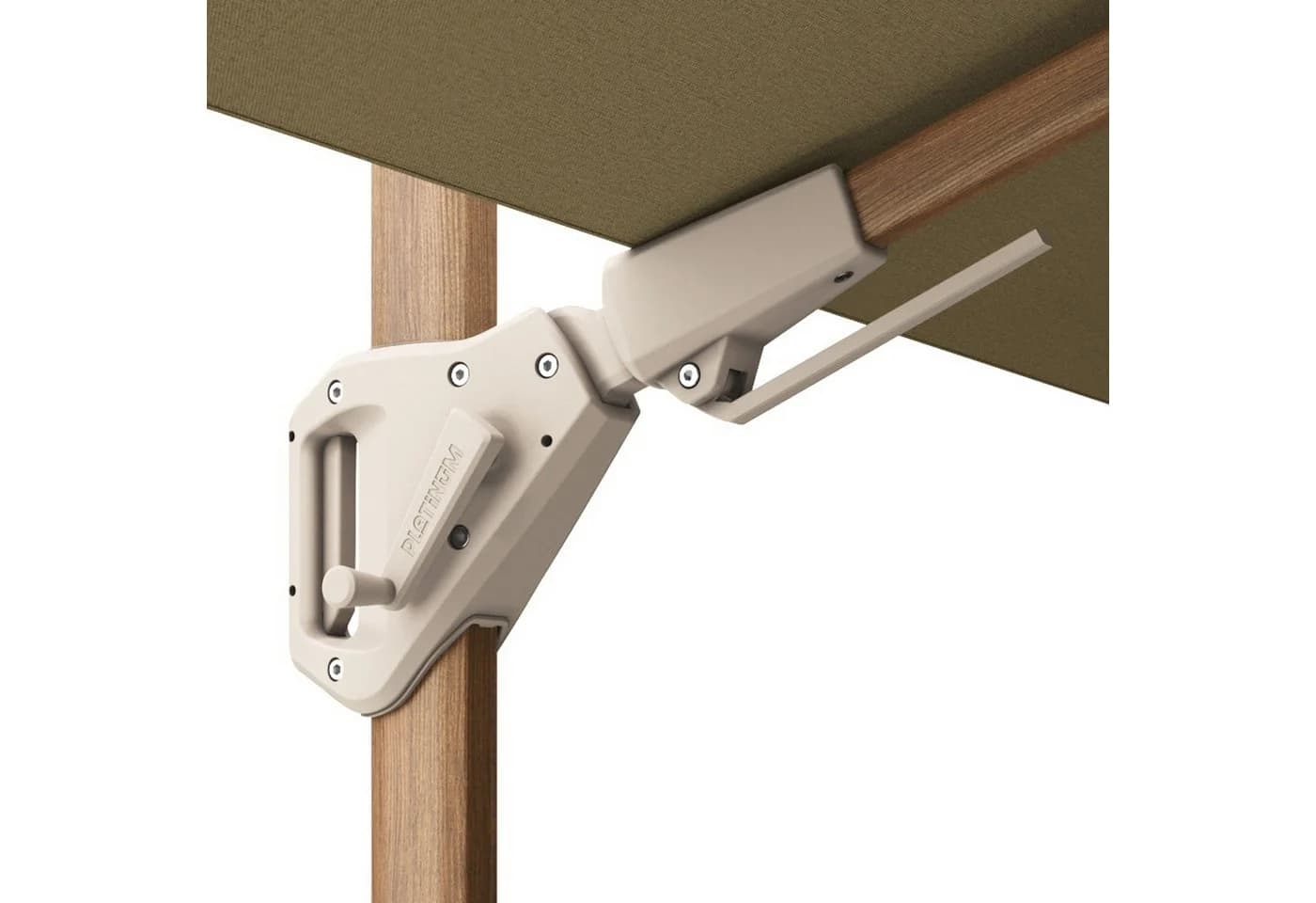 Platinum Sonnenschirm Challenger T² Premium 3x3m Ampelschirm Beige - Bild 5
