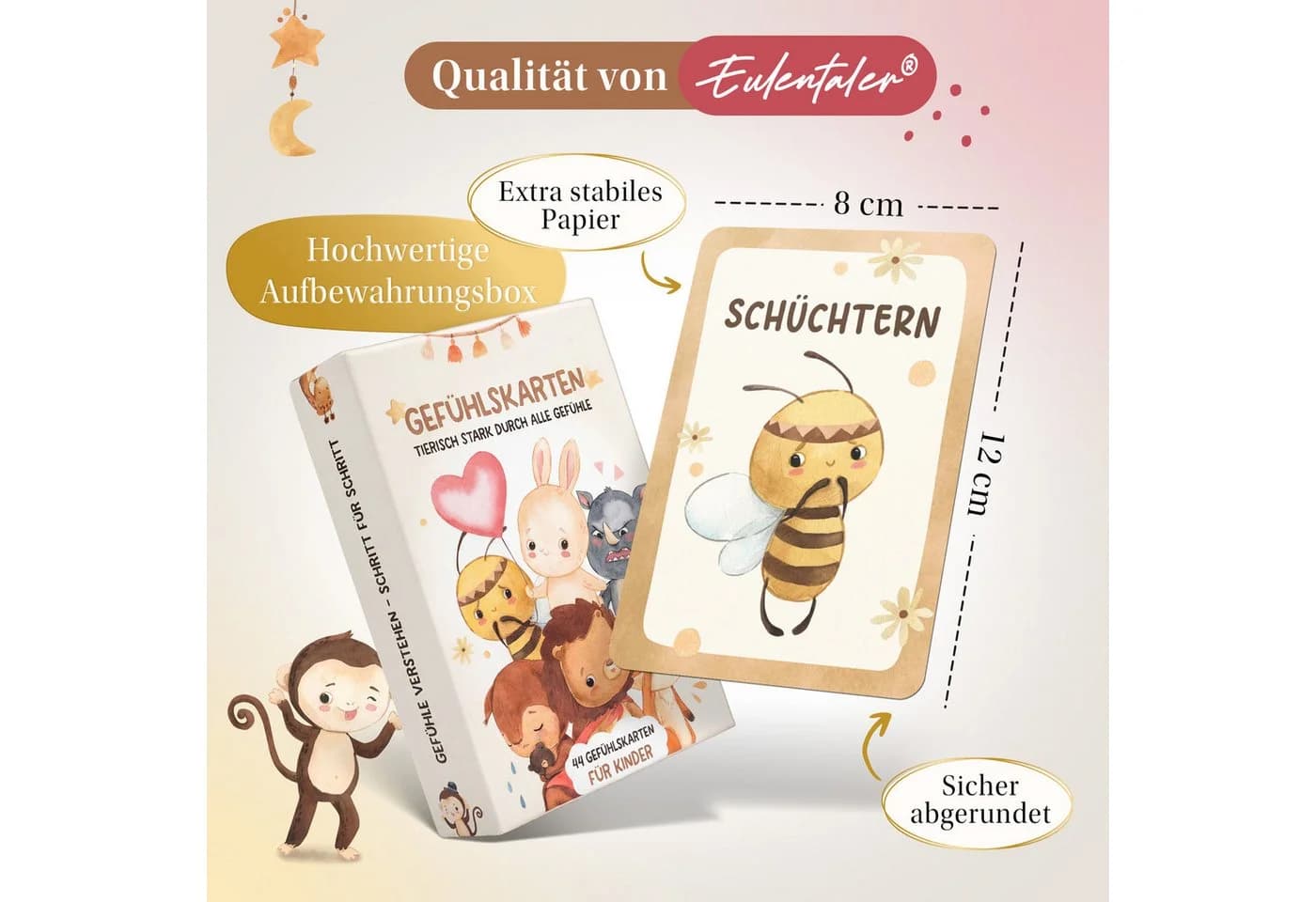 Eulentaler Spiel I 44 pädagogisch wertvolle Gefühlskarten für Kinder