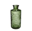 finehomegarden Dekovase 2x Glasflasche BERLIN Ø9cm H21cm Dunkelgrün Bild 2