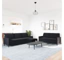 VIDAXL Sofa 3-tlg. Schwarz Samt S0ZBQ0WX Bild 3
