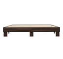 vidaXL Bettgestell Braun Eichen-Optik 200x200 cm mit Lattenrost Bild 4