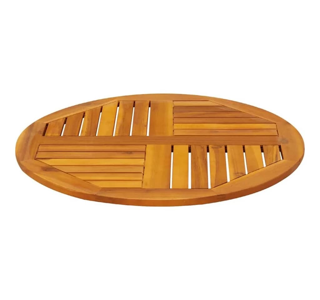 vidaXL Tischplatte Ø70x2 cm Rund Massivholz Akazienholz - Bild 5