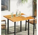 vidaXL Tischplatte 90x90x2,2 cm Quadratisch Massivholz Akazienholz Braun Bild 1