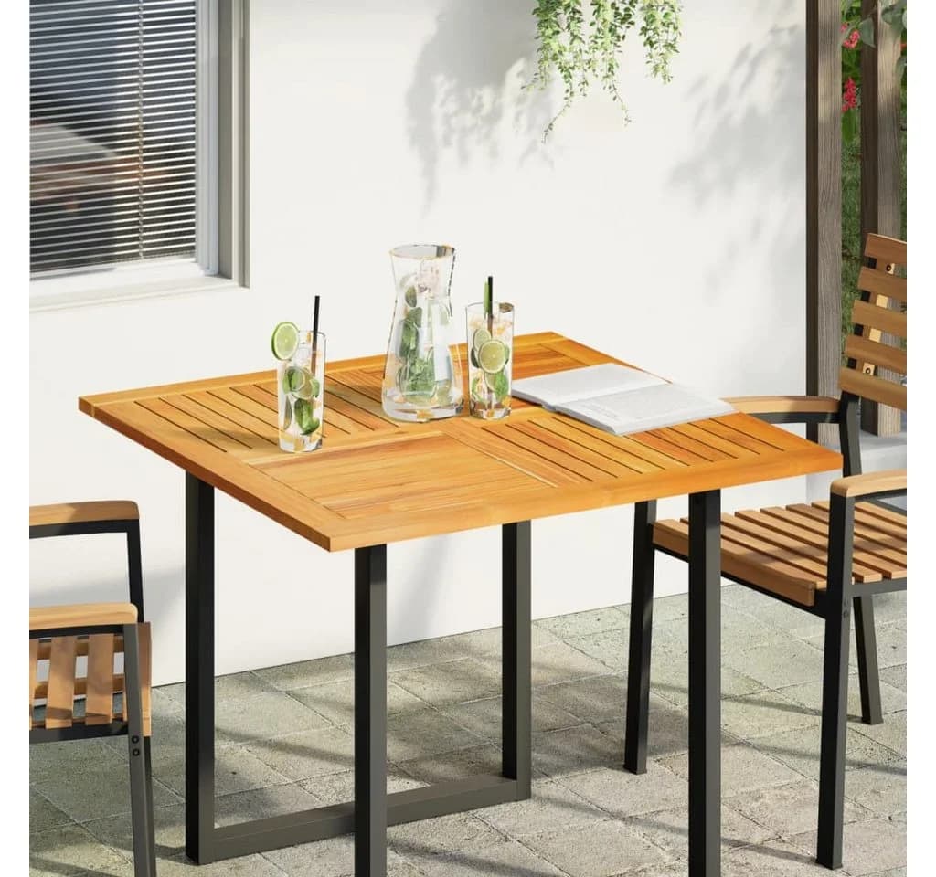 vidaXL Tischplatte 90x90x2,2 cm Quadratisch Massivholz Akazienholz Braun