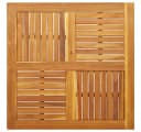vidaXL Tischplatte 90x90x2,2 cm Quadratisch Massivholz Akazienholz Braun Bild 2