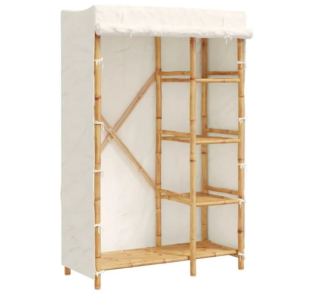 vidaXL Kleiderschrank Bambus 110x45x170 cm - Bild 2