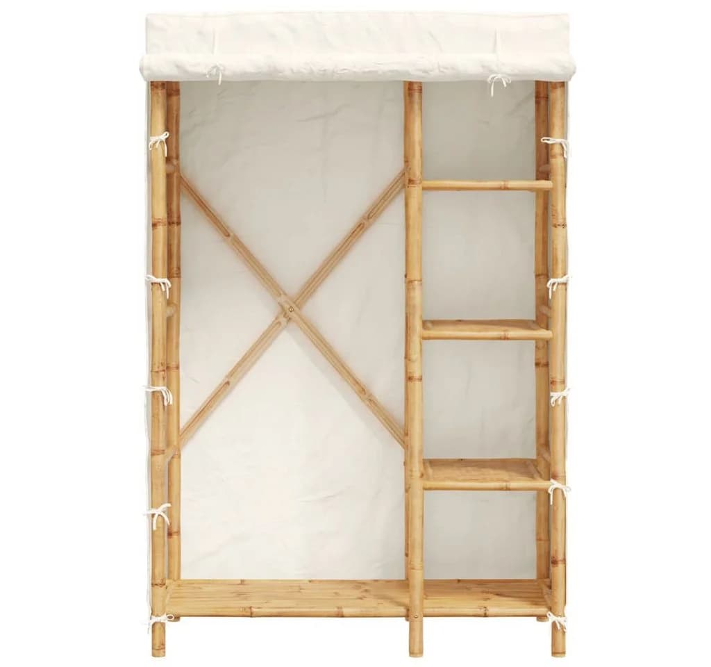 vidaXL Kleiderschrank Bambus 110x45x170 cm - Bild 3
