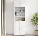 vidaXL Hängeschrank Wandschrank Weiß Modern Holzwerkstoff Bild 2
