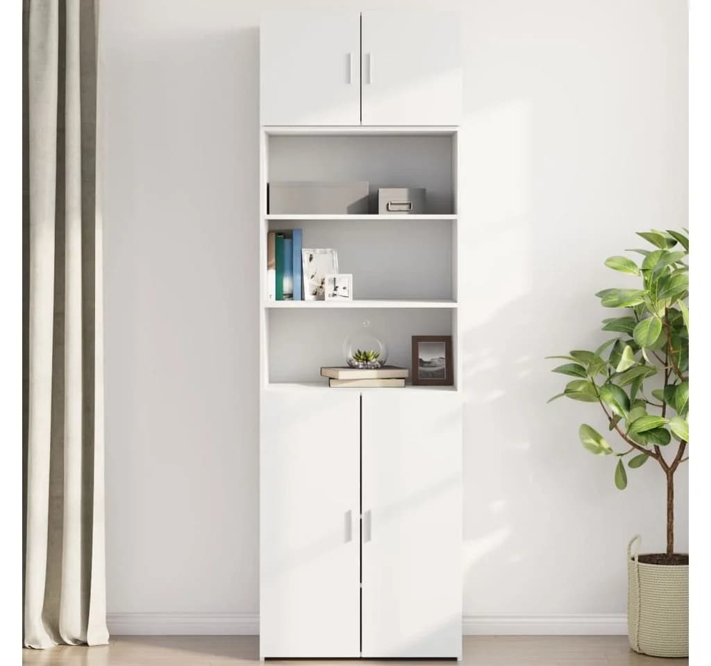 vidaXL Hängeschrank Wandschrank Weiß Modern Holzwerkstoff - Bild 2