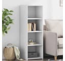 vidaXL Highboard Weiß Holzwerkstoff Modern Bild 1
