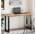 vidaXL Tischplatte Rechteckig 140x60x2 cm Massivholz Bild 1