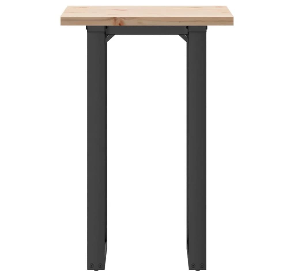 vidaXL Esstisch O-Gestell Massivholz Kiefer & Stahl - Bild 4