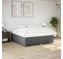 vidaXL Bettgestell Dunkelgrau 200x200 cm mit Lattenrost Bild 1
