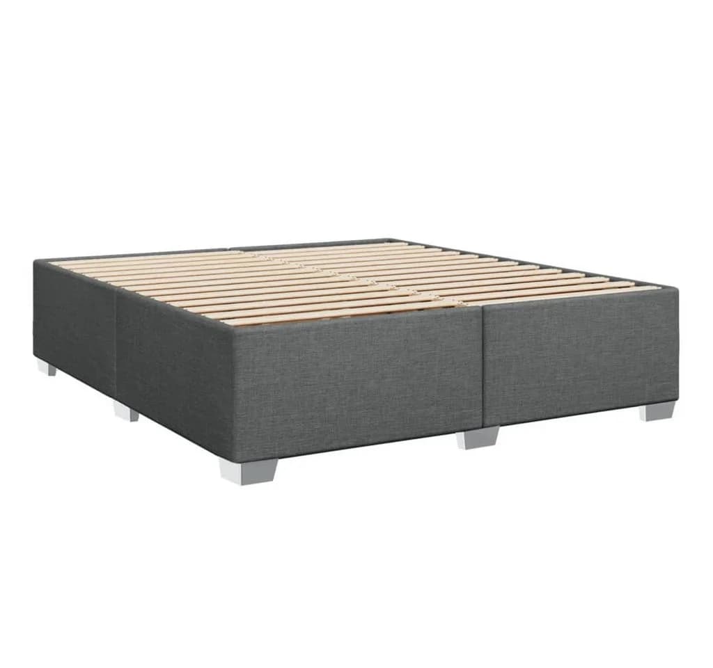 vidaXL Bettgestell Dunkelgrau 200x200 cm mit Lattenrost - Bild 3