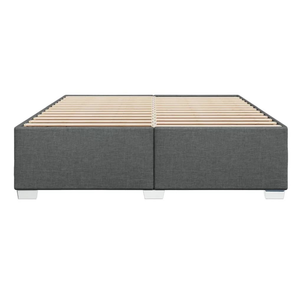 vidaXL Bettgestell Dunkelgrau 200x200 cm mit Lattenrost - Bild 4