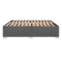 vidaXL Bettgestell Dunkelgrau 200x200 cm mit Lattenrost Bild 5
